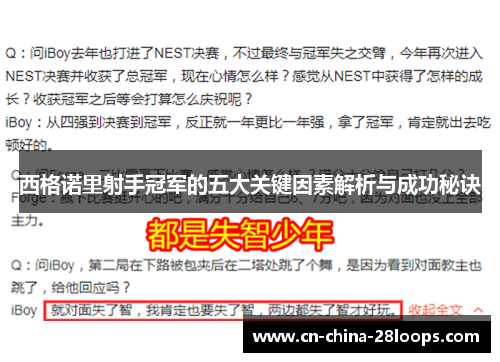 西格诺里射手冠军的五大关键因素解析与成功秘诀